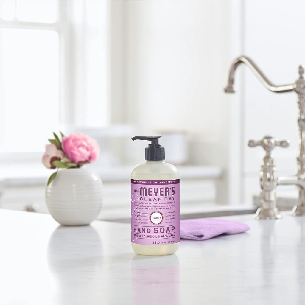 Mrs. Meyer’s Clean Day Variety, 2 Liquid Hand Soap 12.5 oz, 1 Liquid Dish Soap 16 fl oz (Basil)