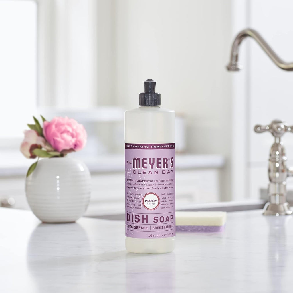 Mrs. Meyer’s Clean Day Variety, 2 Liquid Hand Soap 12.5 oz, 1 Liquid Dish Soap 16 fl oz (Basil)