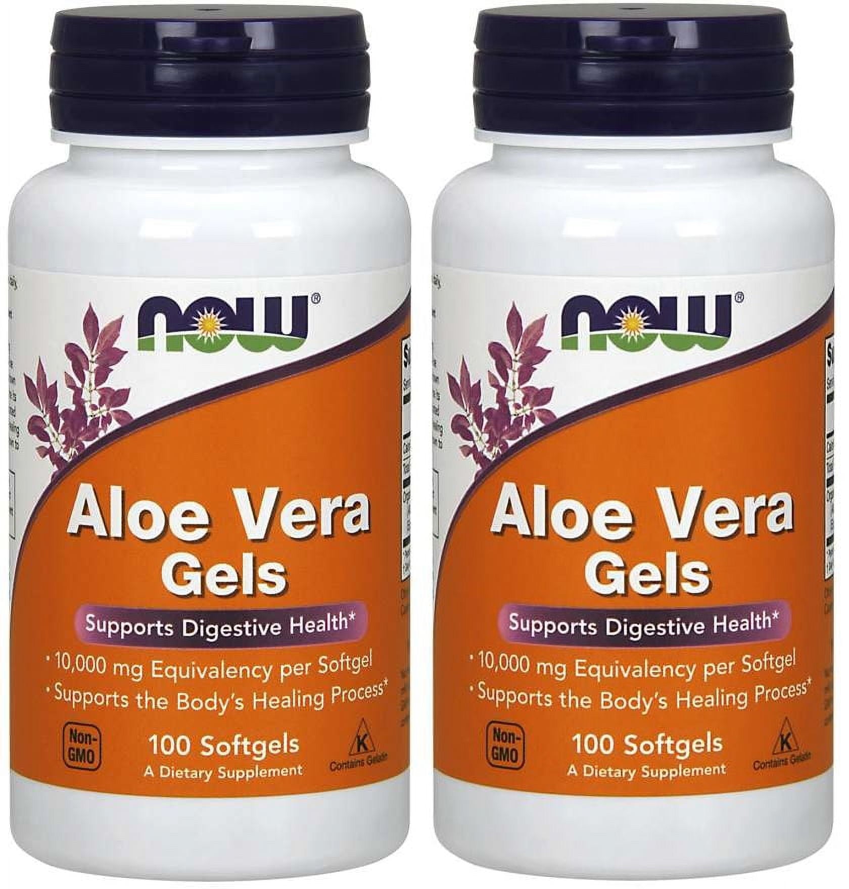 Now Foods Aloe Vera, 100 softgels 2 pack