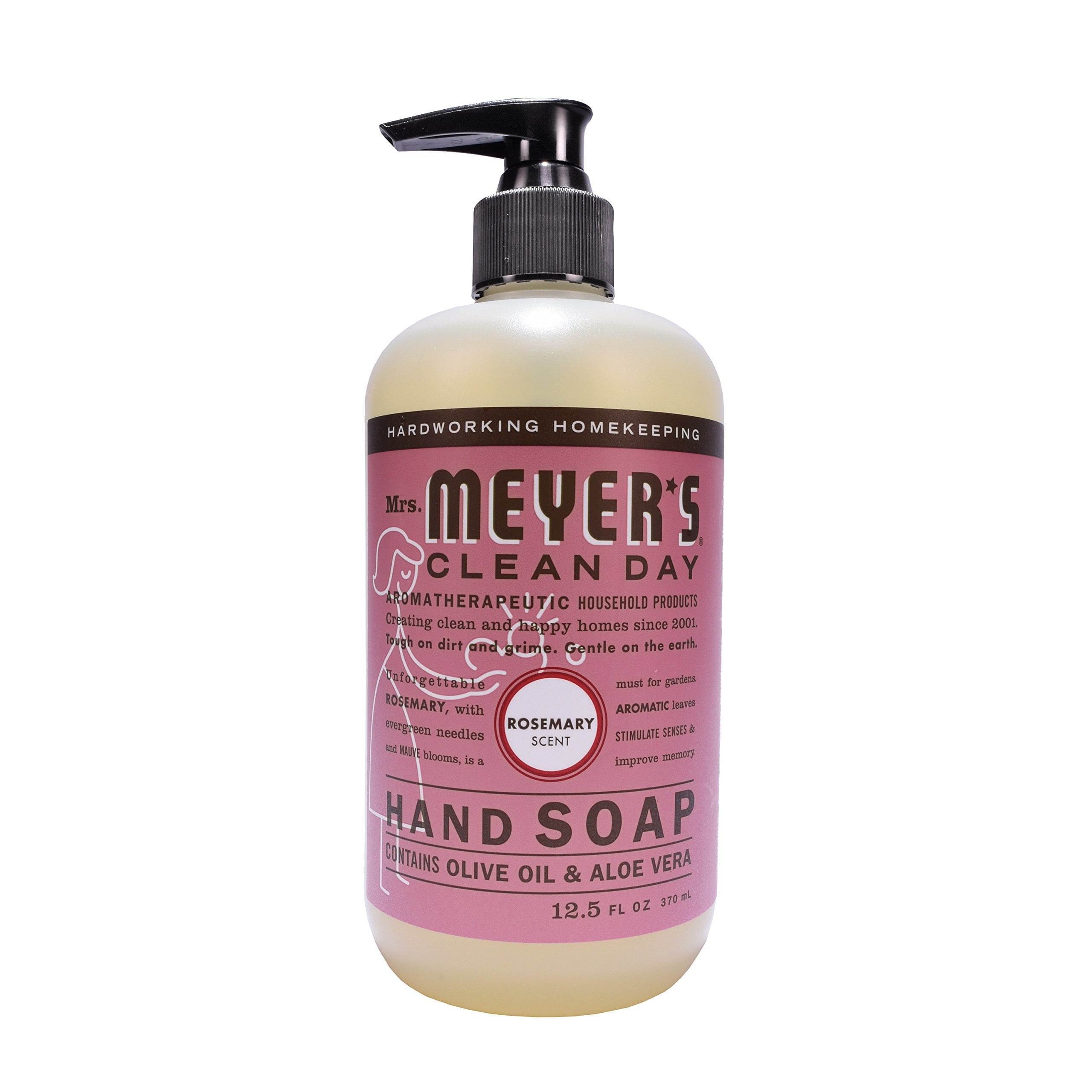 (3 Pack) Mrs. Meyer's Clean Day Liquid Hand Soap, Rosemary Scent, 12.5 oz