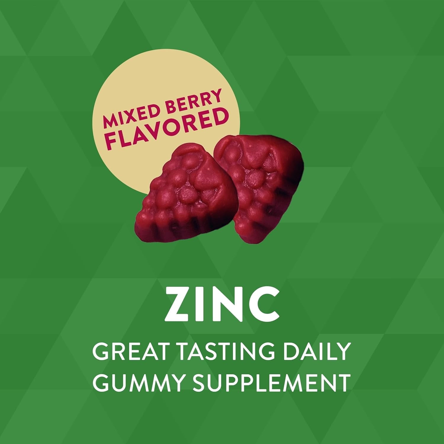 Nature's Way Mixed Berry Flavored 22 mg Zinc Gummy 120 Gummies