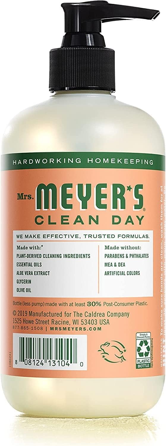 Mrs. Meyer’s Clean Day Variety, 2 Liquid Hand Soap 12.5 oz, 1 Liquid Dish Soap 16 fl oz (Geranium)