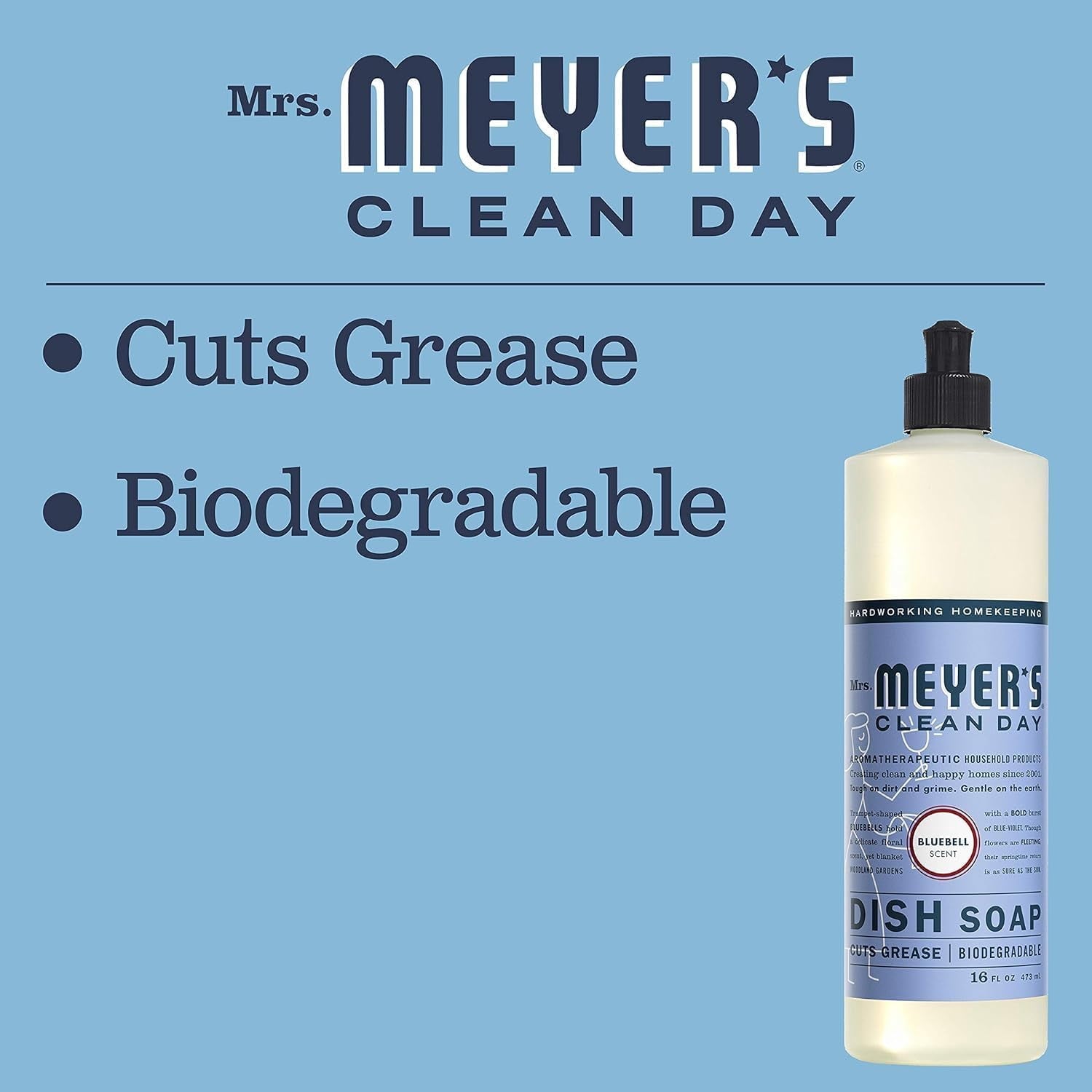 Mrs. Meyer’s Clean Day Variety, 2 Liquid Hand Soap 12.5 oz, 1 Liquid Dish Soap 16 fl oz (Geranium)