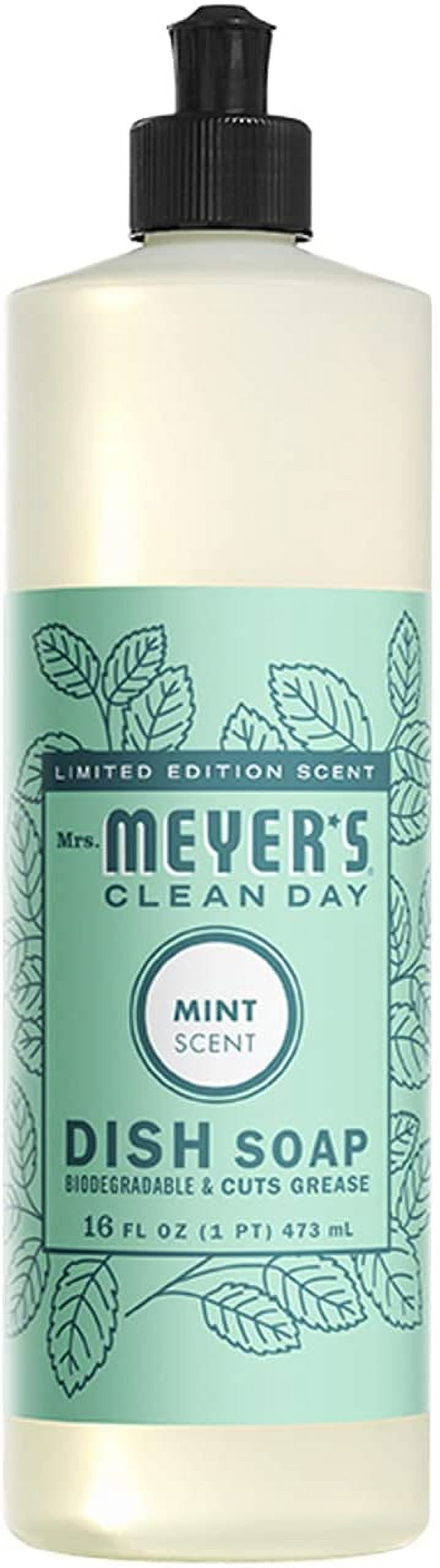Mrs. Meyers Mint Kitchen Basics Bundle: 3 items 1 Dish Soap, 1 Hand Soap, 1 Everyday Cleaner