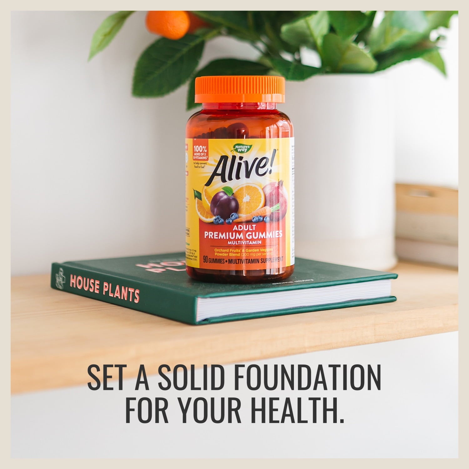 Nature's Way Alive! Premium Gummy Multivitamins, 14 Vitamins &amp; Minerals, 90 Gummies