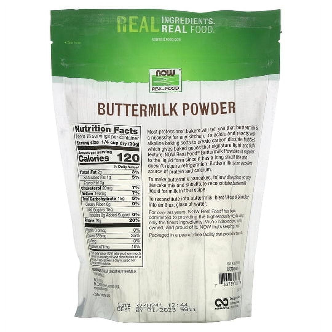 NOW Foods, Real Food, Buttermilk Powder, 14 oz Pack of 3