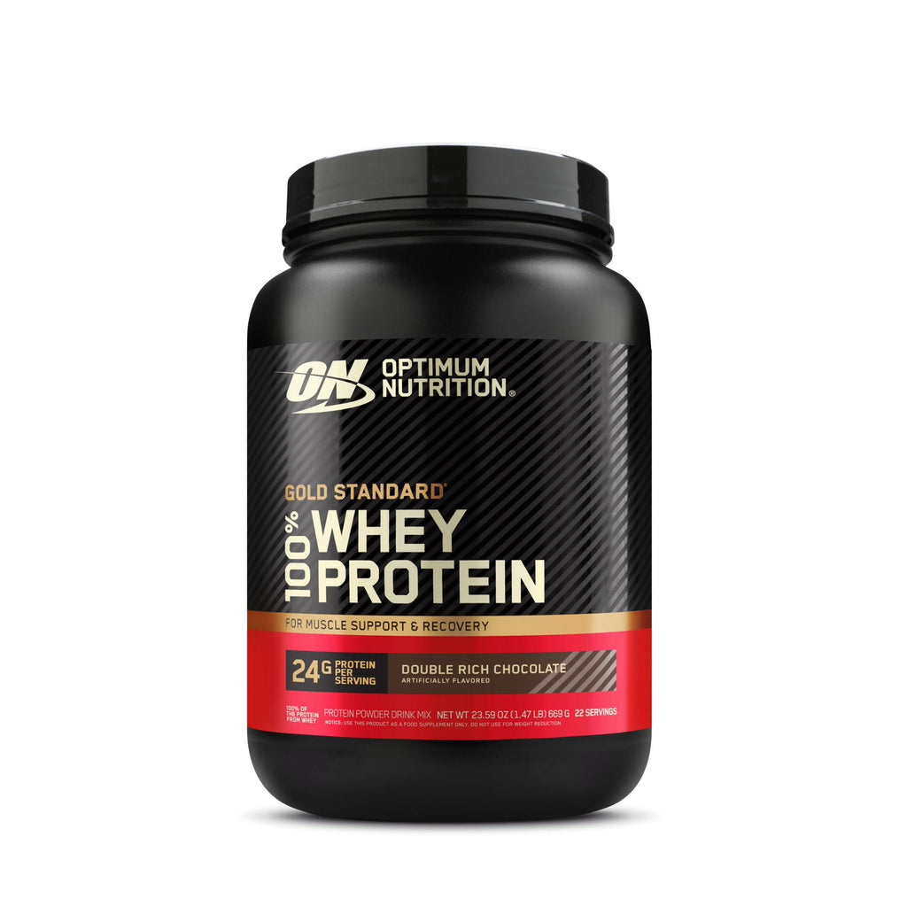 Optimum Nutrition, Gold Standard 100% Whey Protein Powder, Double Rich Chocolate 1.5lb Tub