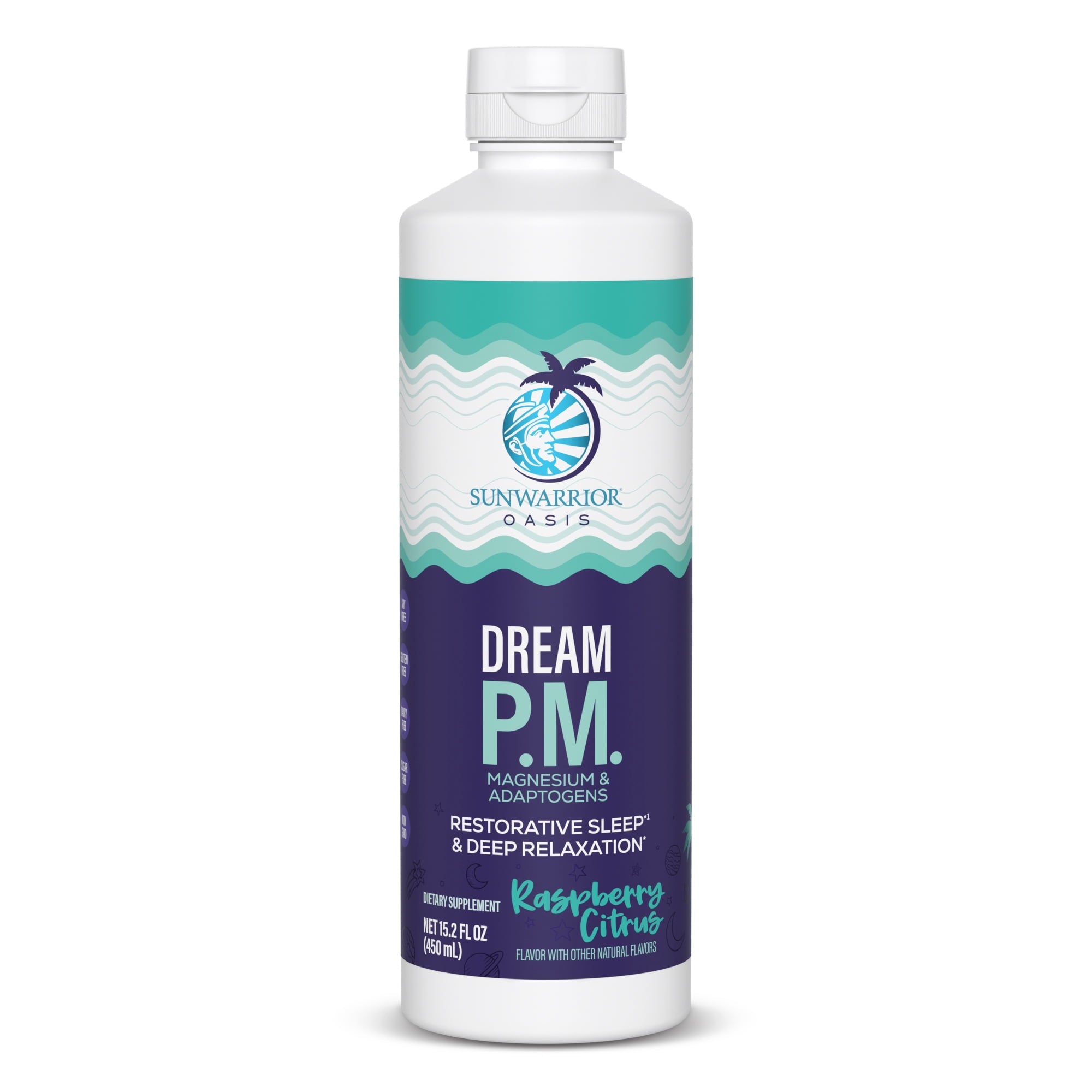 US Dream P.M. Magnesium and Adaptogens Raspberry Citrus 450ml Bottle (30 srv)