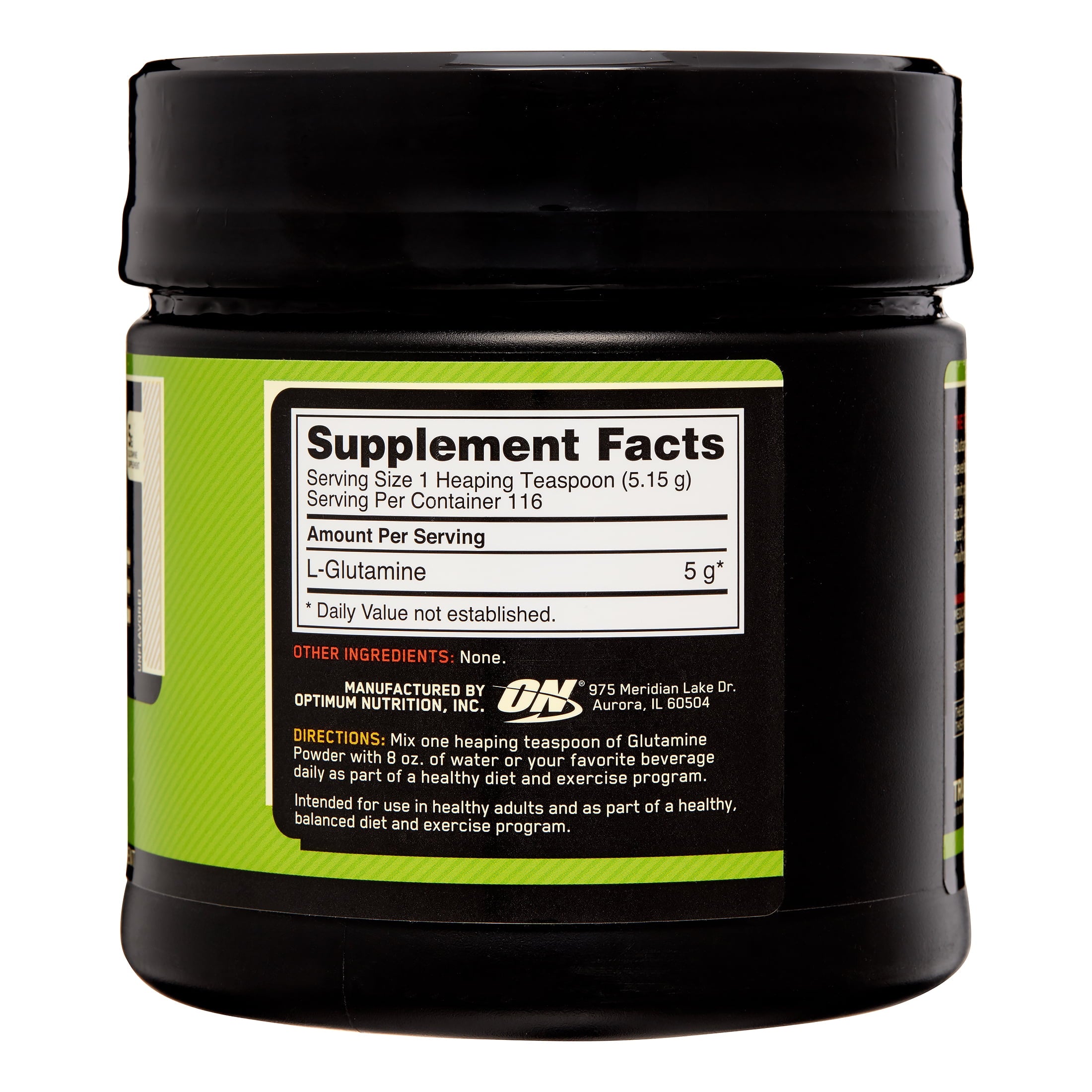 Optimum Nutrition L-Glutamine Muscle Recovery Powder, 600 Gram