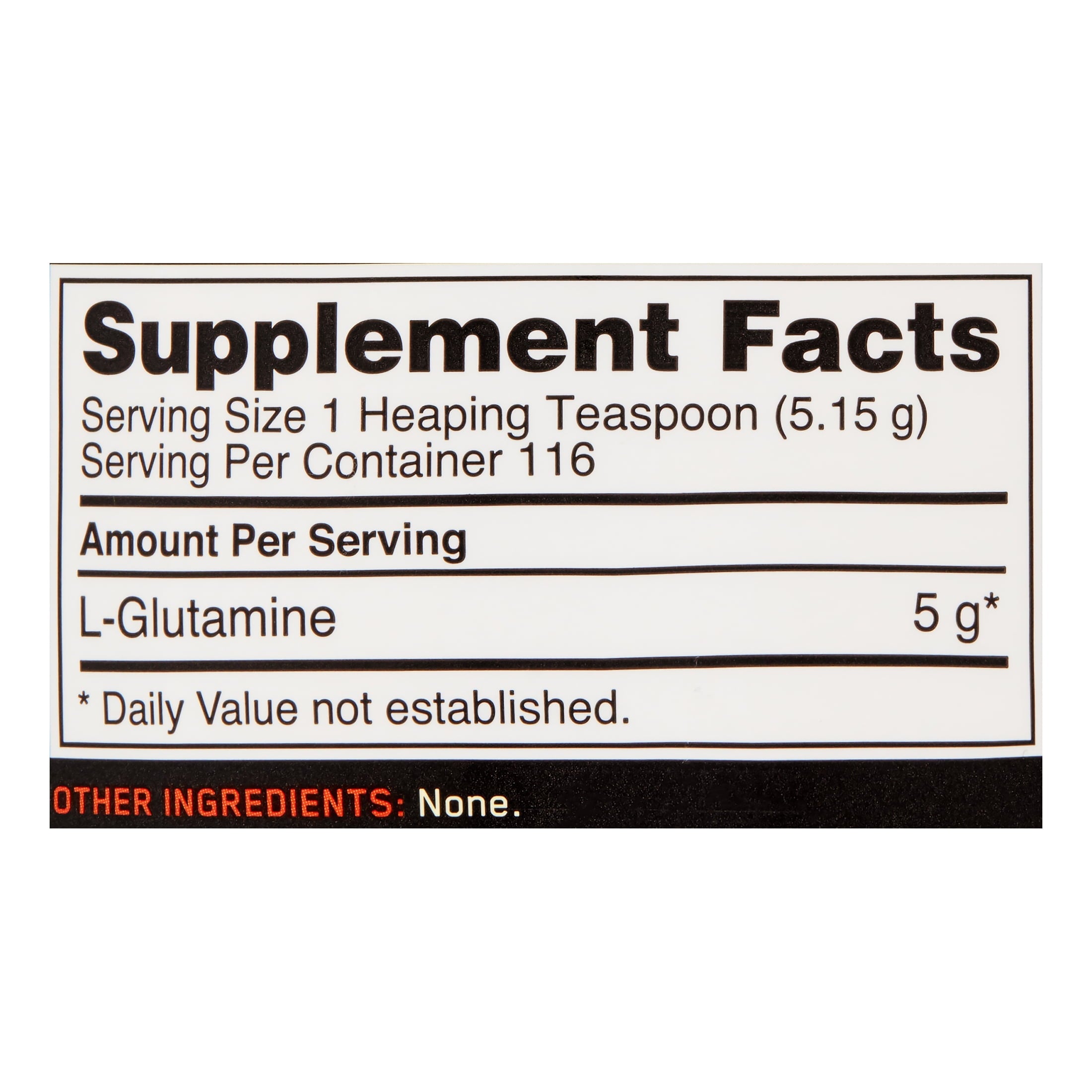 Optimum Nutrition L-Glutamine Muscle Recovery Powder, 600 Gram