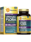 Colon Care Ultimate Flora Probiotic | 80 Billion CFU | 30 Vegan Capsules | by Renew Life