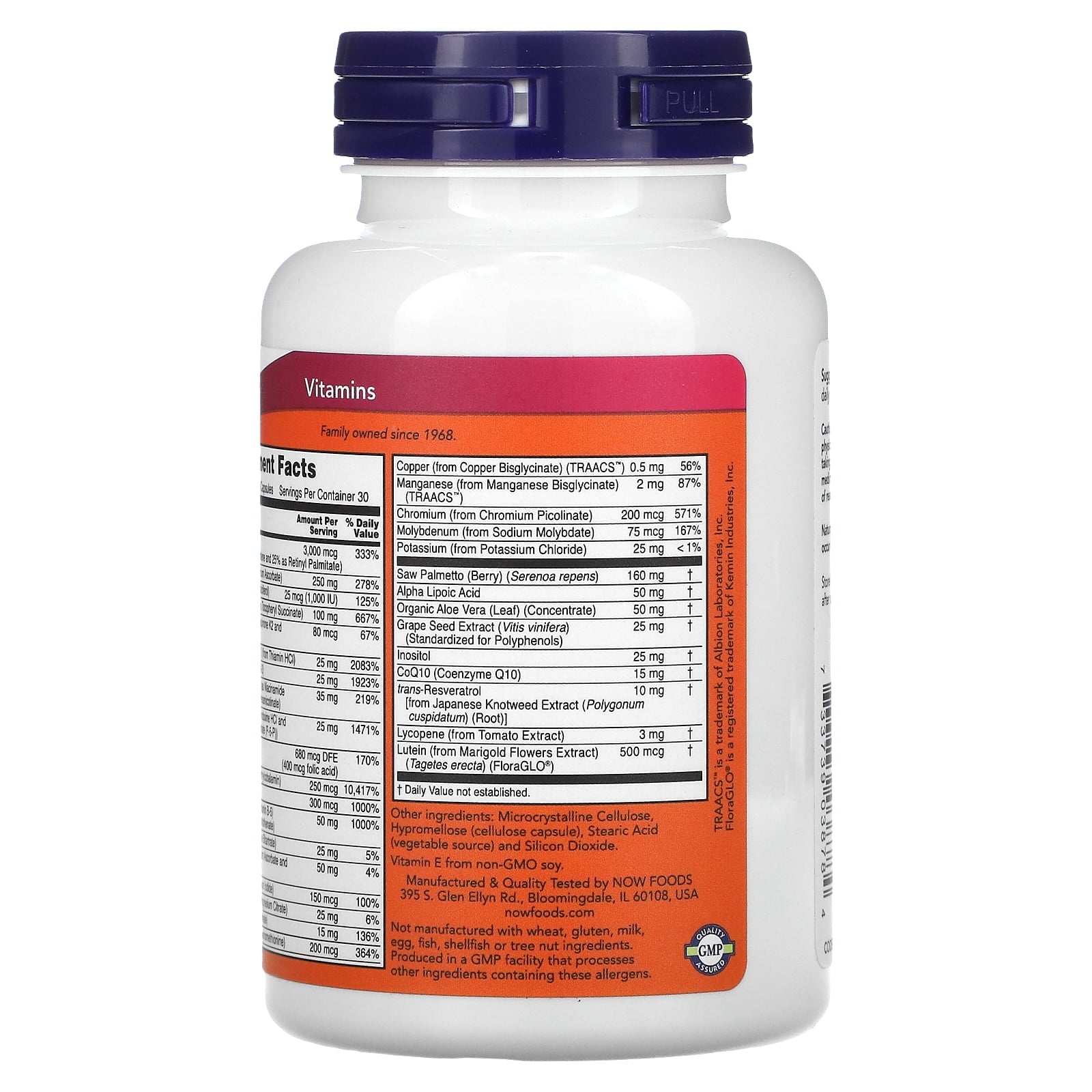 NOW Foods ADAM, Superior Men's Multi, 90 Veg Capsules