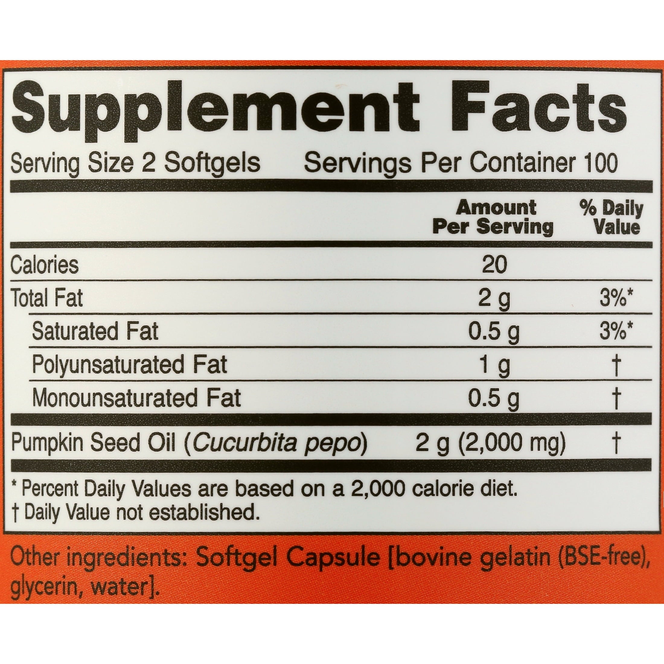 NOW Foods Pumpkin Seed Oil, 1,000 mg, 200 Softgels