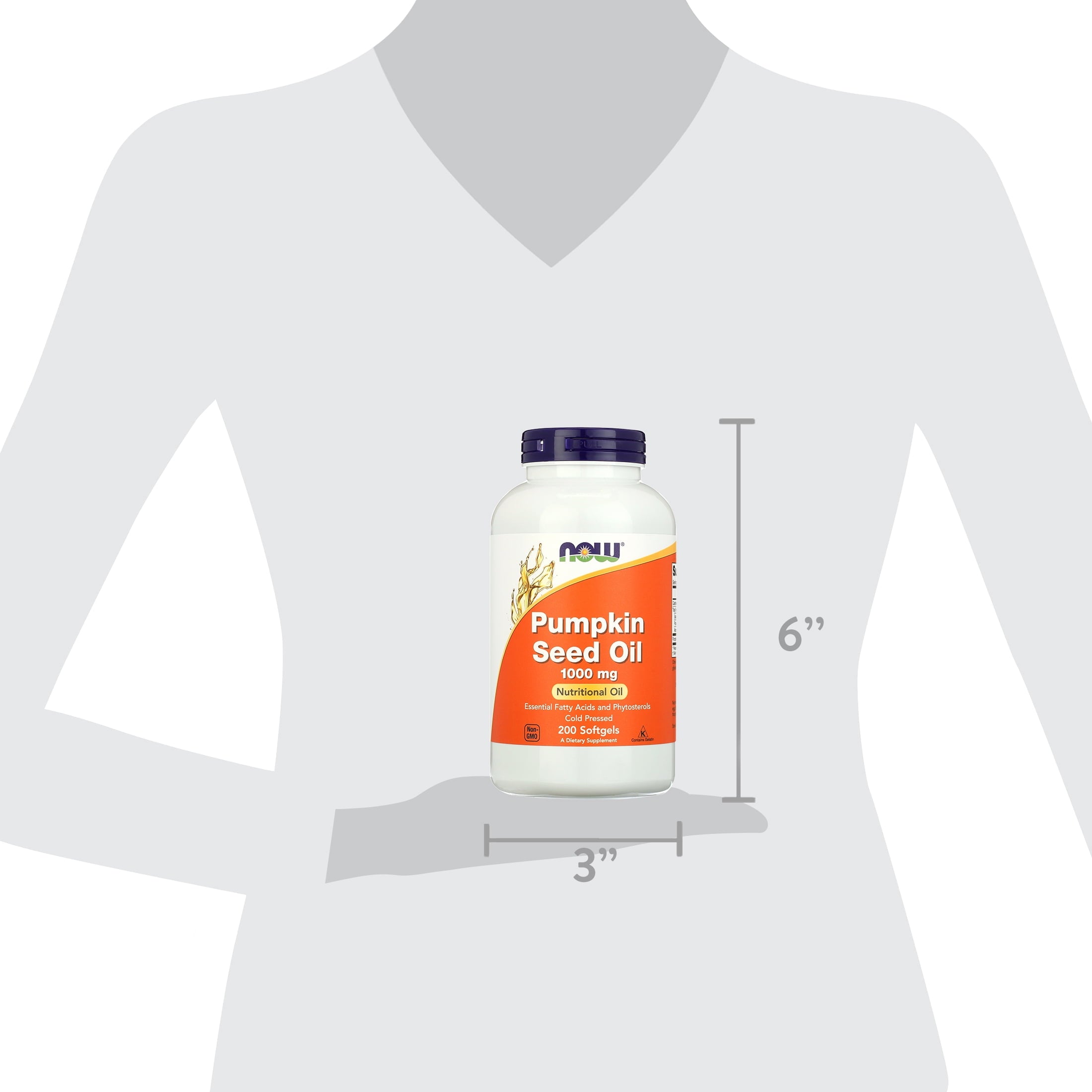 NOW Foods Pumpkin Seed Oil, 1,000 mg, 200 Softgels