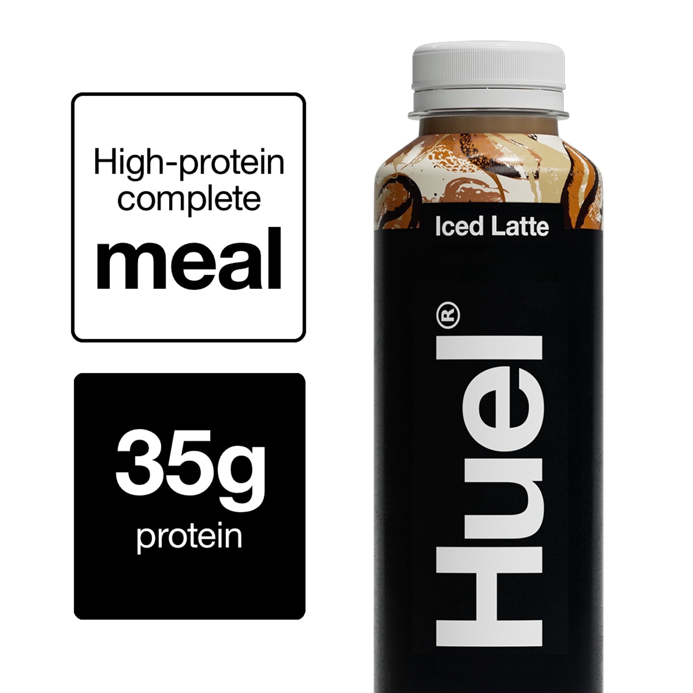 Huel Black Edition Ready to Drink Iced Latte 500ml, Imported from Britain