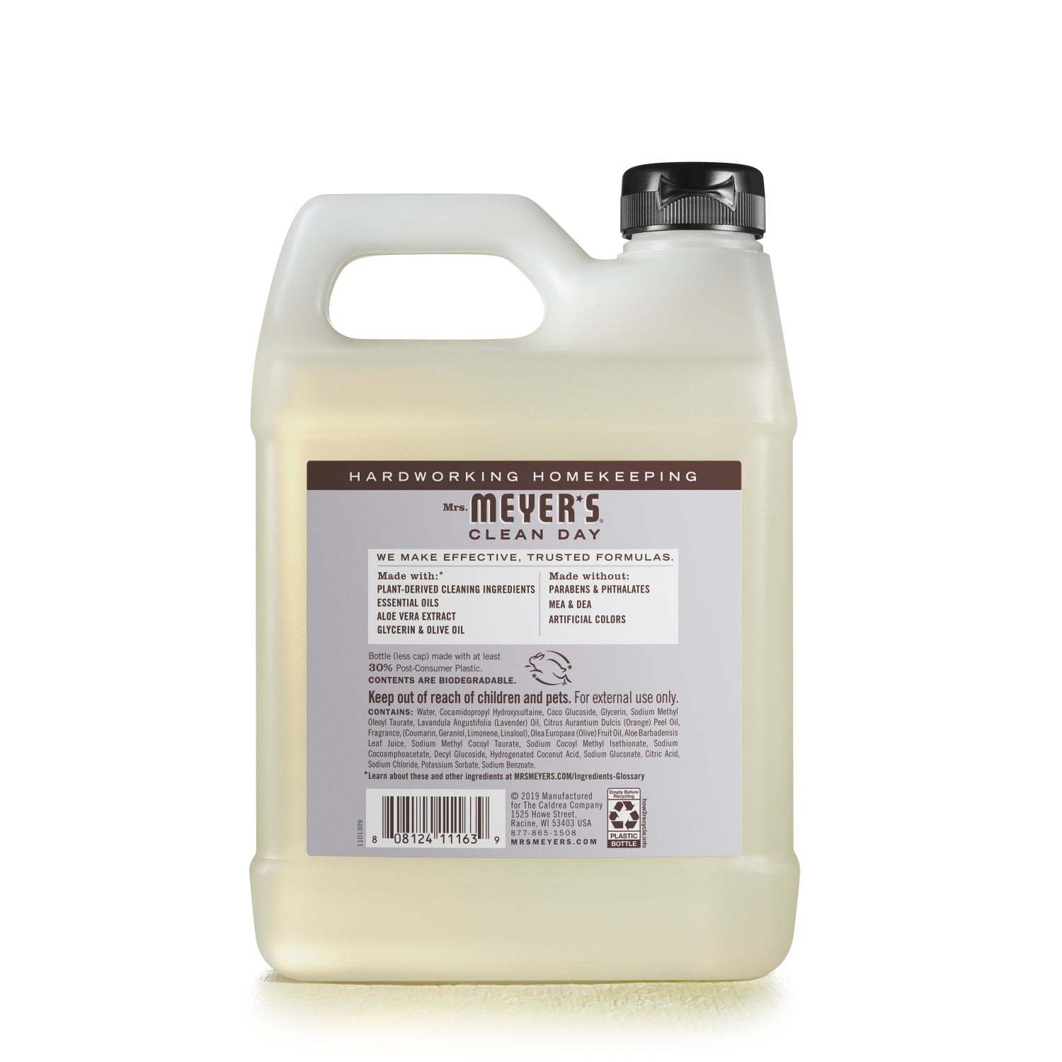 (4 pack) Mrs. Meyer's Clean Day Liquid Hand Soap Refill, Lavender Scent, 33 Ounce Bottle