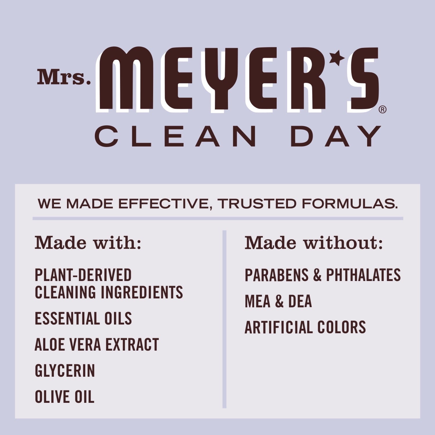 (4 pack) Mrs. Meyer's Clean Day Liquid Hand Soap Refill, Lavender Scent, 33 Ounce Bottle