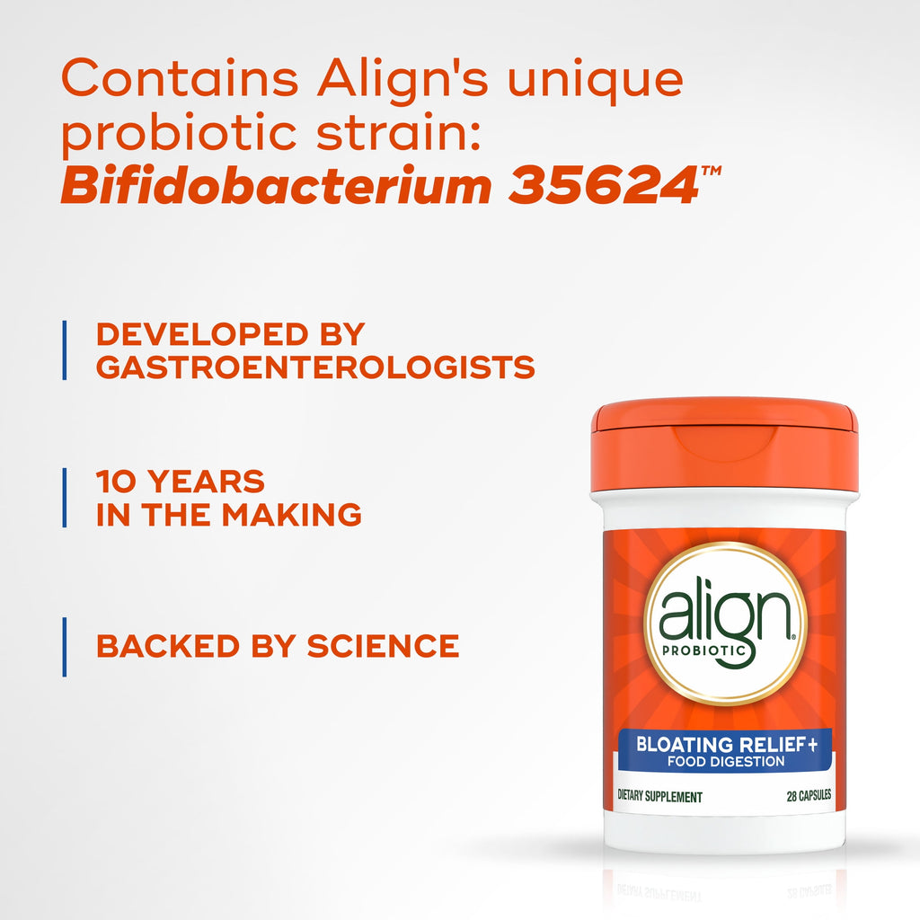 Align Probiotic, Bloating Relief + Digestion, Daily Probiotic Supplement, 28 Count