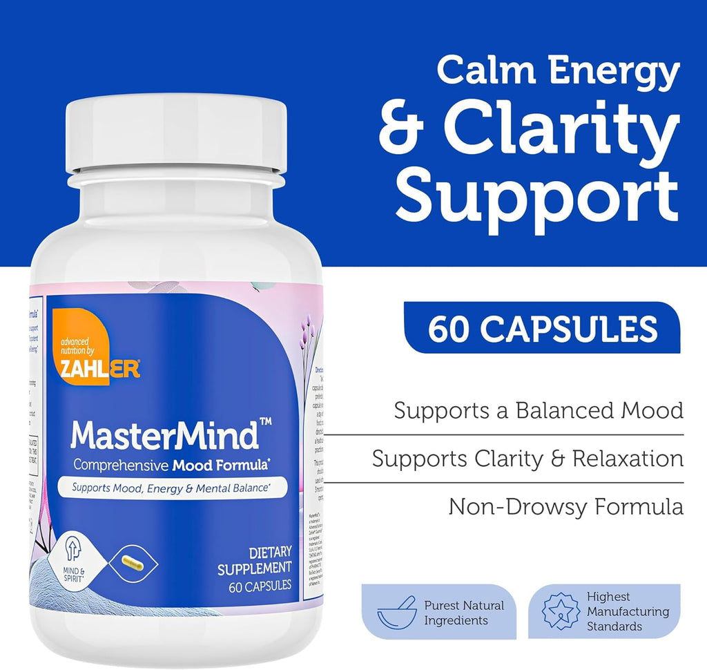 Zahler MasterMind, Comperhensive Mood Formula, 60 Capsules