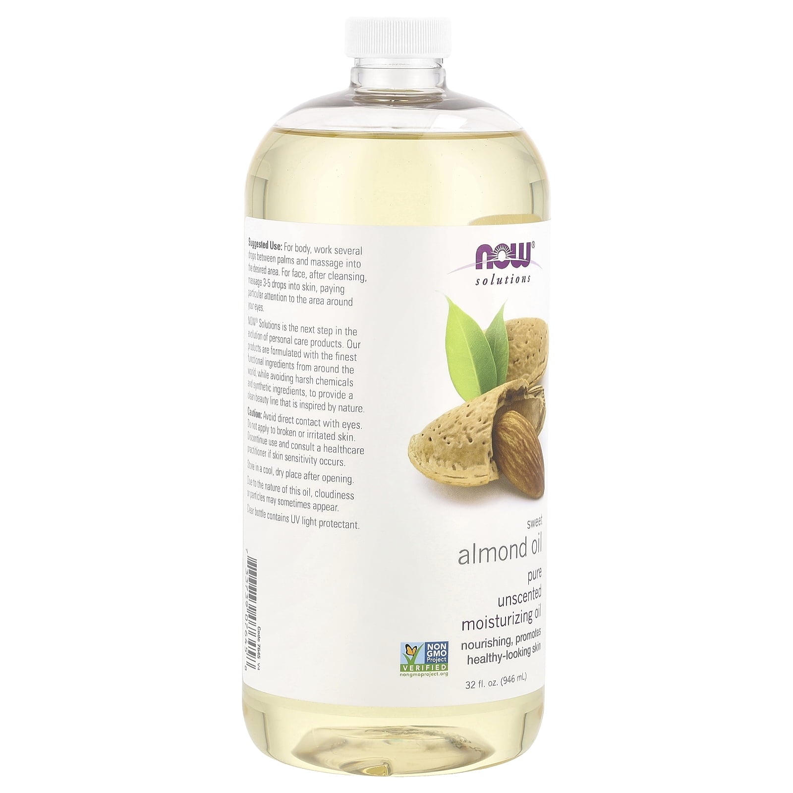 NOW Foods Solutions, Sweet Almond Oil, Unscented, 32 fl oz (946 ml)
