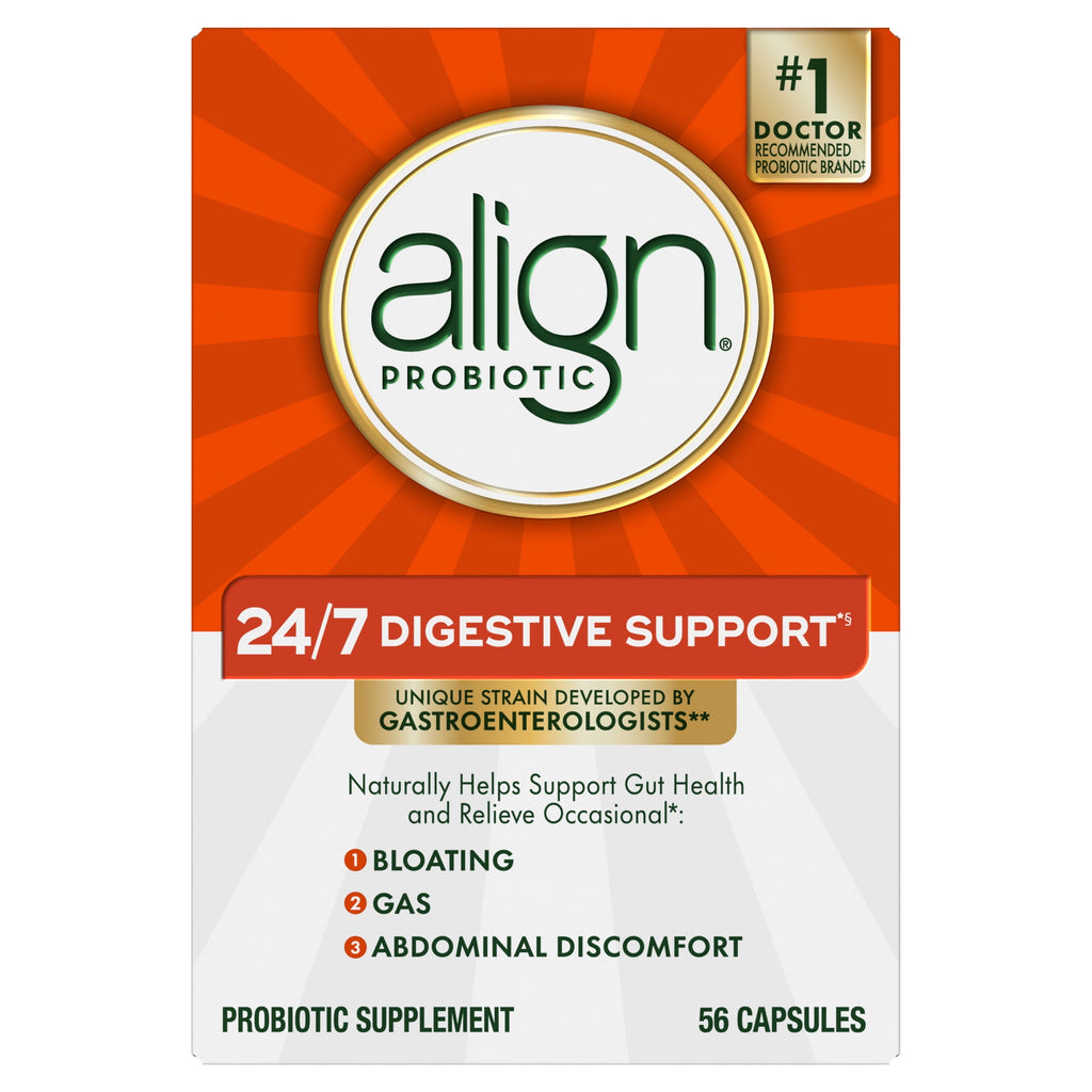 Align Probiotics for Women and Men, 24/7 Digestive Support, 56 Capsules