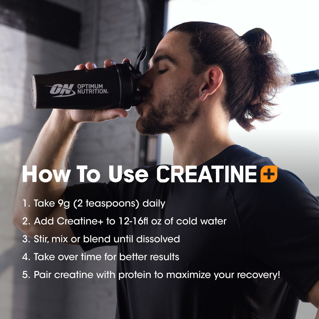 Optimum Nutrition Creatine Monohydrate Plus Powder, Orange Passionfruit Flavored Creatine Performance Blend With Electrolytes for Hydration, Added Vitamins, 80 Servings