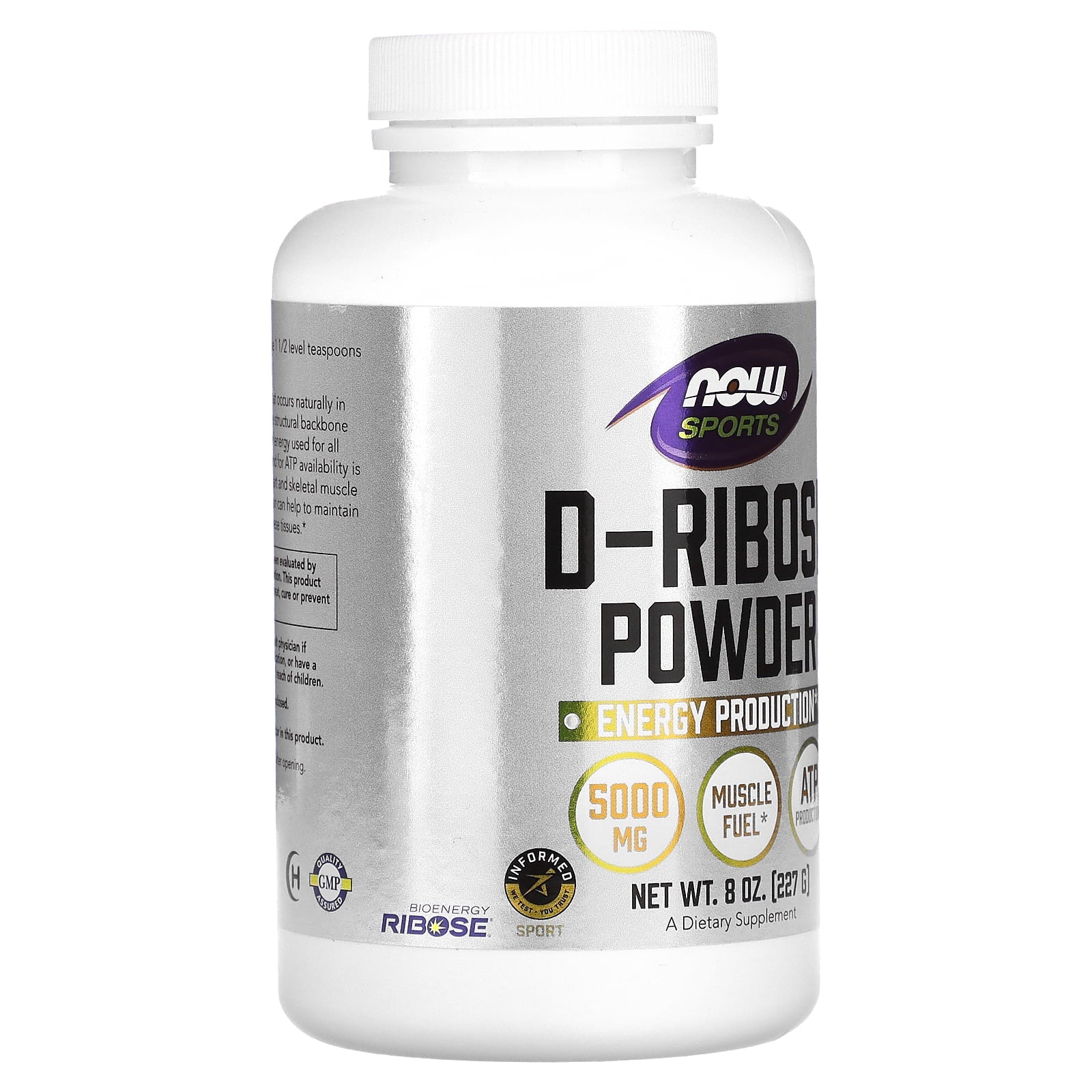 D-Ribose Pure Powder by Now Foods 8 oz.