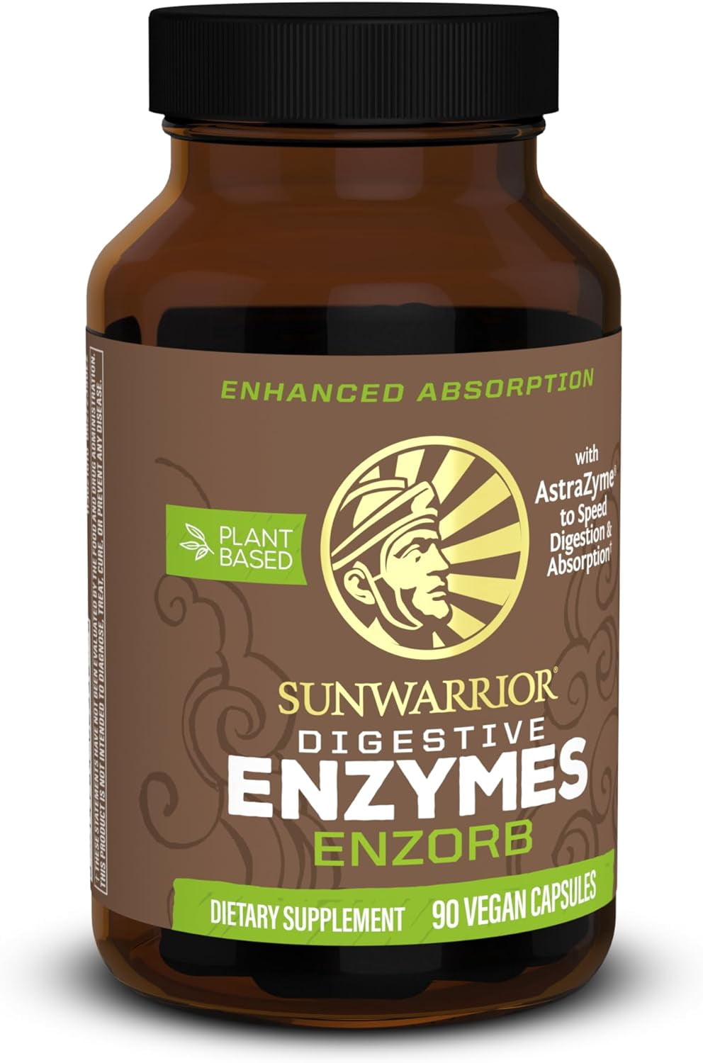 Sunwarrior Vegan Digestive Enzymes | Plant-based Essential Probiotic Supplement, 90 Ct