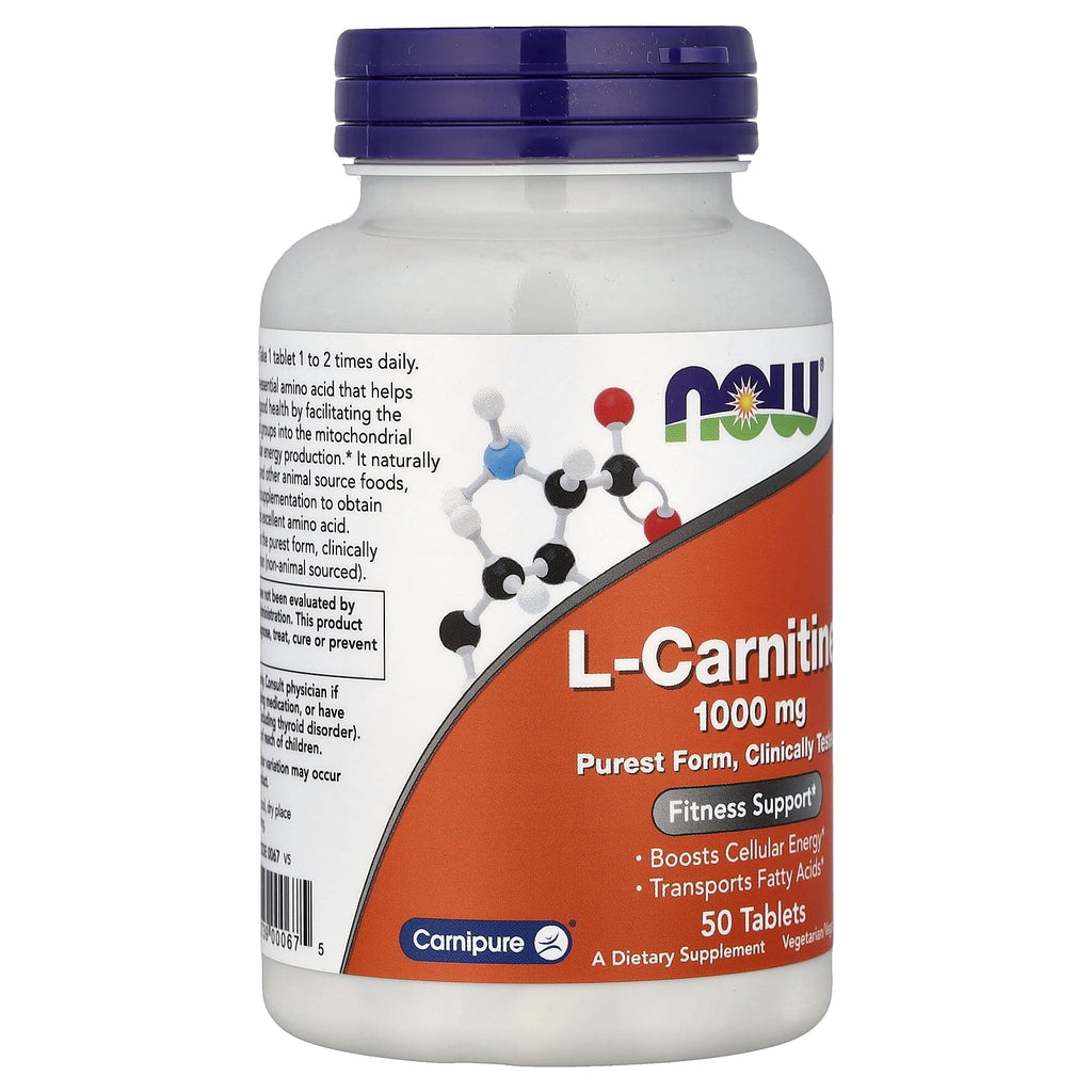 L Carnitine 1000 mg by Now Foods - 50 Tablets