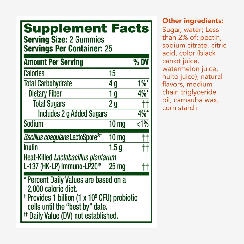Align Probiotic, 3-in-1 Biotic Gummies, Prebiotic + Probiotic + Postbiotic, Probiotics for Women, Helps Relieve Occasional Bloating*, Blackberry Flavor, 50 Gummies