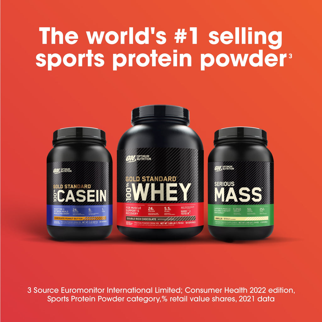Optimum Nutrition Serious Mass, Chocolate, Weight Gainer Protein Powder, Mass Gainer, 3 lb