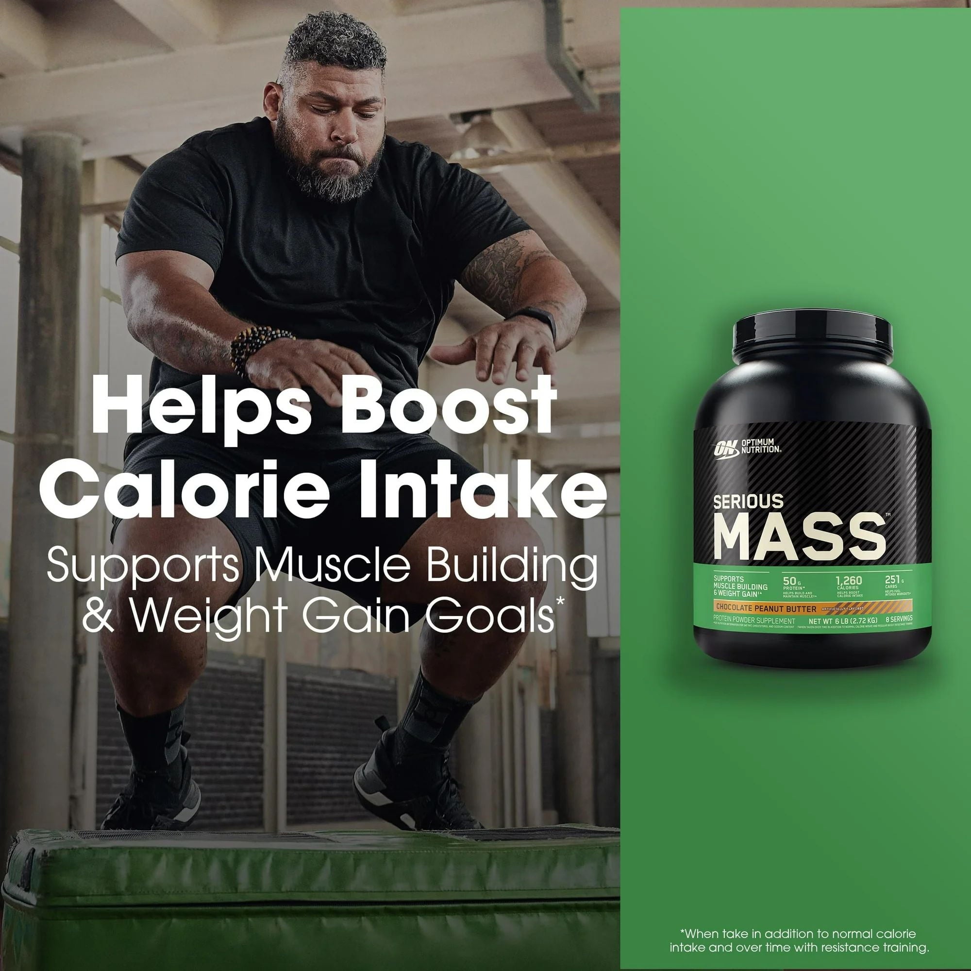 Optimum Nutrition Serious Mass, Chocolate, Weight Gainer Protein Powder, Mass Gainer, 3 lb