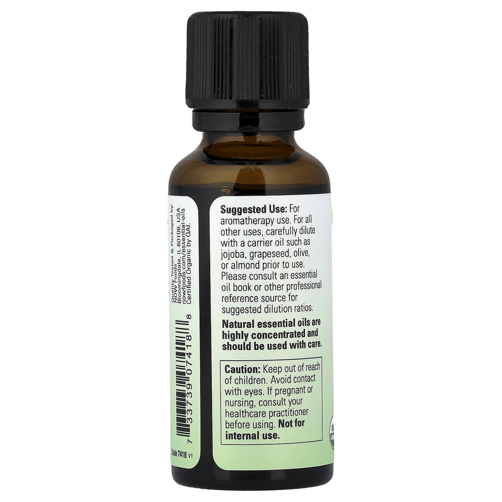 NOW Foods Essential Oils, Organic Geranium, 1 fl oz (30 ml)