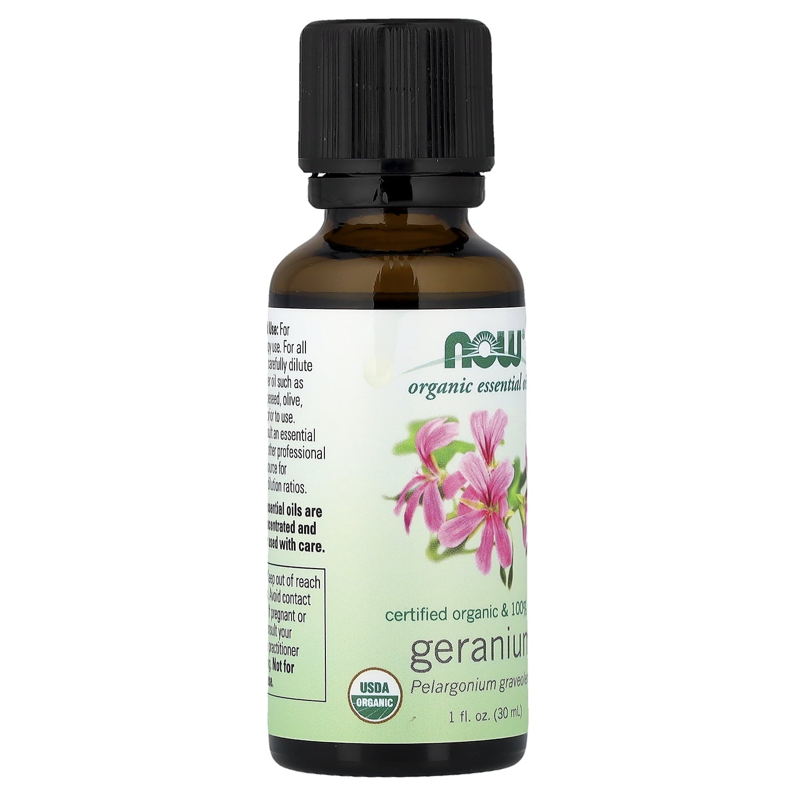 NOW Foods Essential Oils, Organic Geranium, 1 fl oz (30 ml)