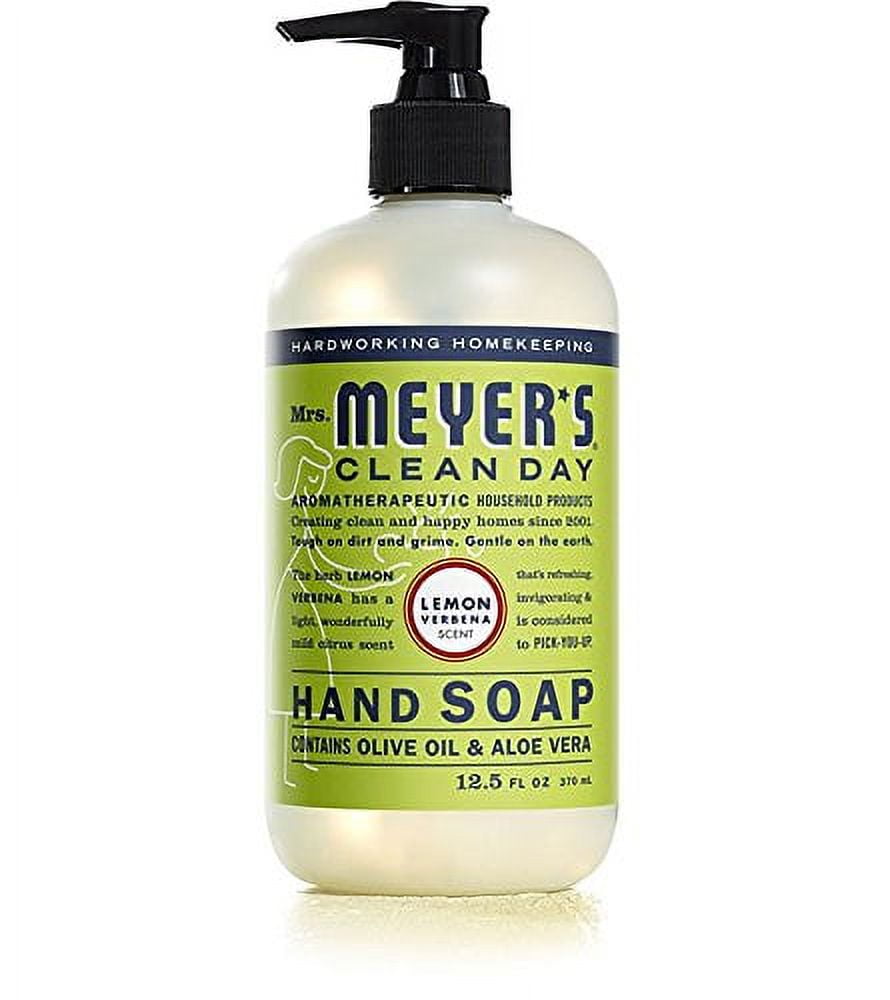 Mrs. Meyer's Clean Day Hand Soap Scent Variety Pack Includes 1 of Each, Rosemary + Basil + Geranium + Honeysuckle + Lavender + Lemon Verbena, 12.5oz ea (Count of 6)