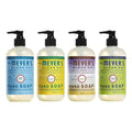 Mrs. Meyer’s Clean Day Liquid Hand Soap 4 Pack Variety, Honeysuckle, Rain Water, Compassion Flower, &amp; Lemon Verbena, 12.4 OZ Each, 1 CT Variety Pack