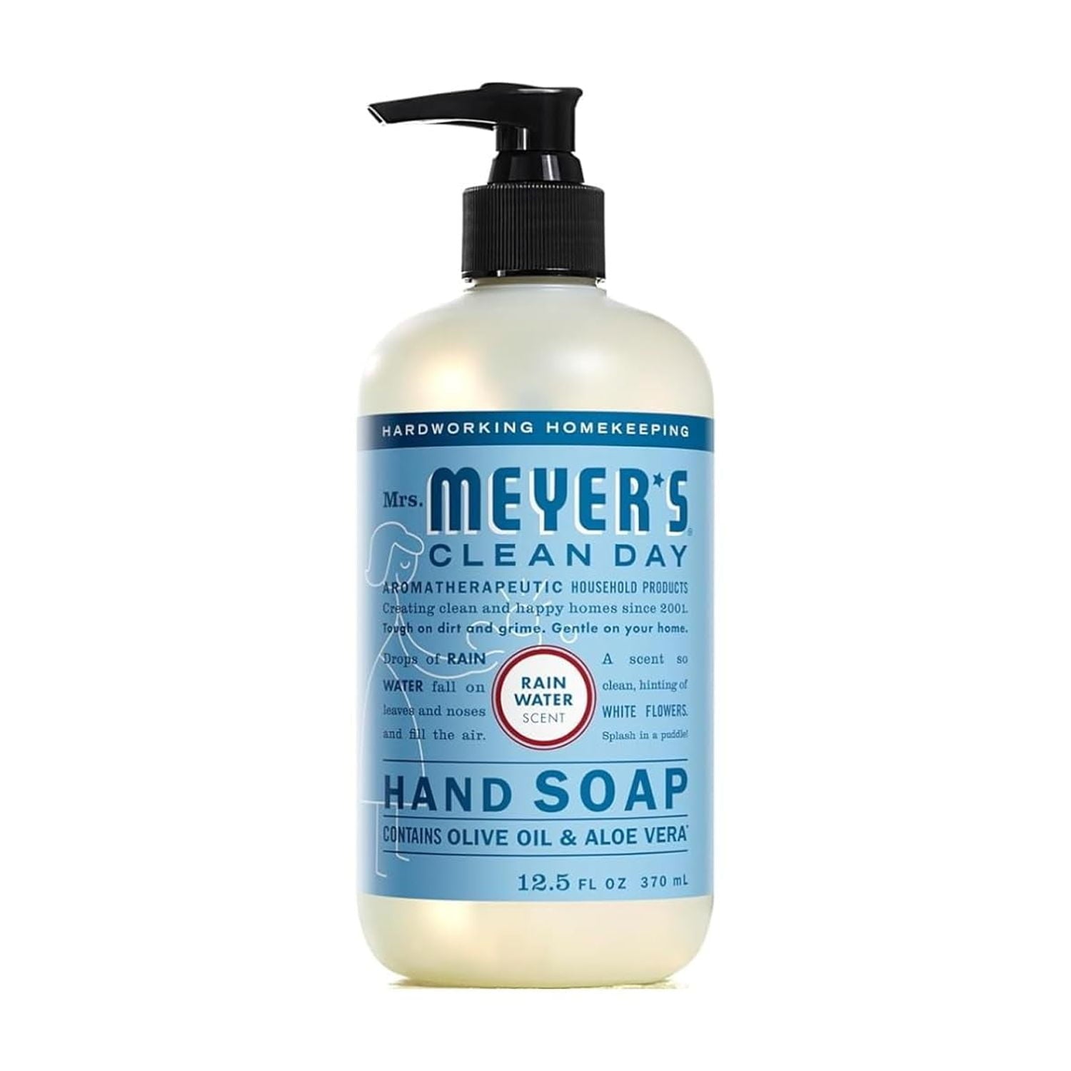 Mrs. Meyer’s Clean Day Liquid Hand Soap 4 Pack Variety, Honeysuckle, Rain Water, Compassion Flower, &amp; Lemon Verbena, 12.4 OZ Each, 1 CT Variety Pack