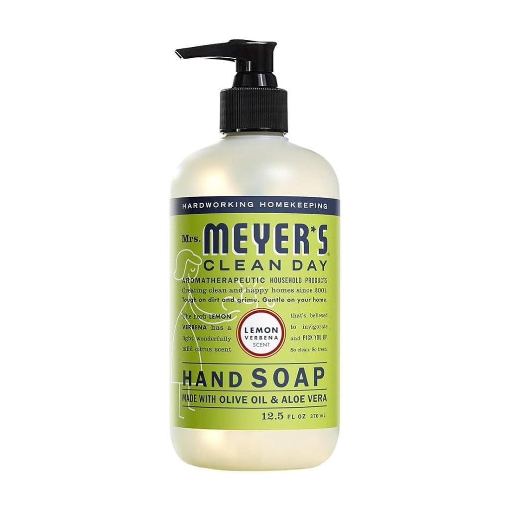 Mrs. Meyer’s Clean Day Liquid Hand Soap 4 Pack Variety, Honeysuckle, Rain Water, Compassion Flower, &amp; Lemon Verbena, 12.4 OZ Each, 1 CT Variety Pack