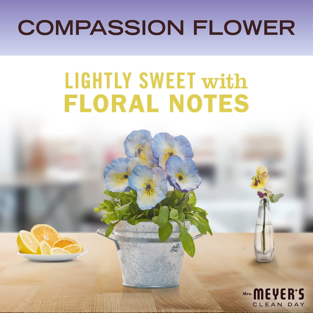 Mrs. Meyer’s Clean Day Liquid Hand Soap 4 Pack Variety, Honeysuckle, Rain Water, Compassion Flower, &amp; Lemon Verbena, 12.4 OZ Each, 1 CT Variety Pack