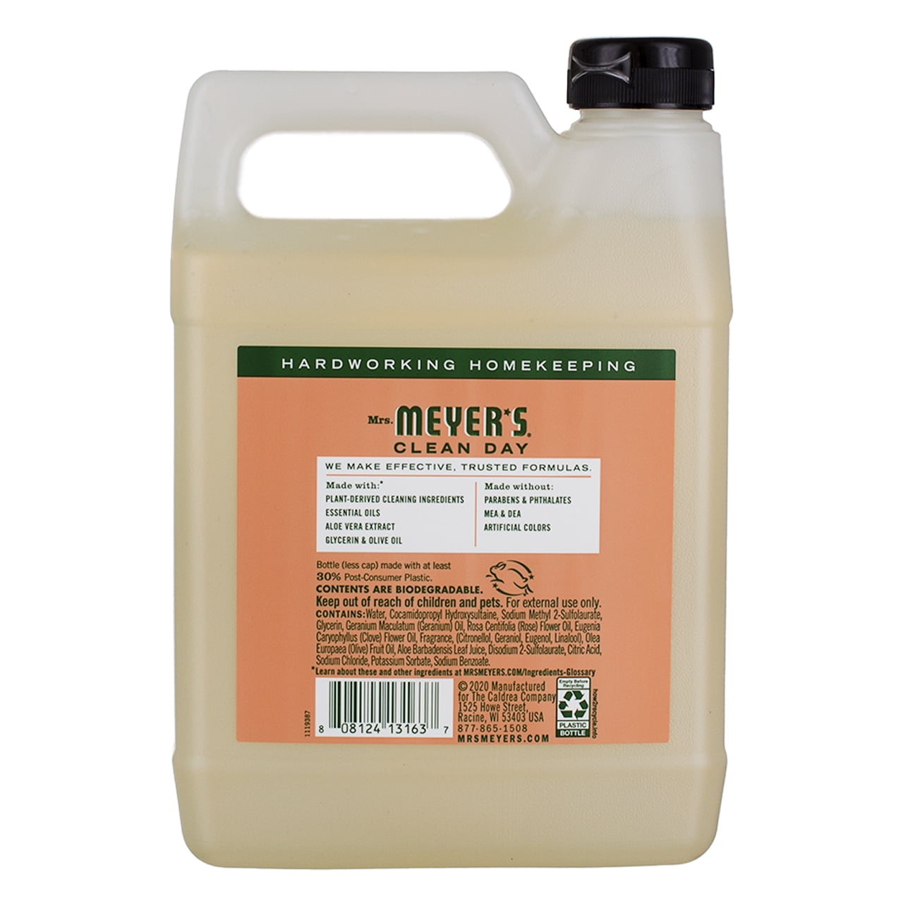 Mrs. Meyer's Clean Day Hand Soap Liquid, Geranium, 33 fl oz (3 pack) (Bundle)
