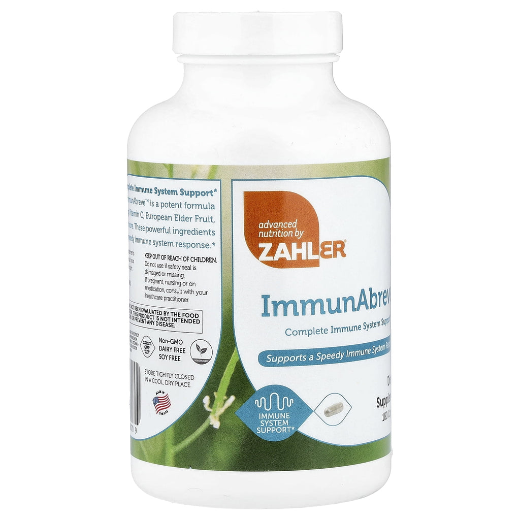 Zahler ImmunAbreve™, Complete Immune System Support, 180 Capsules