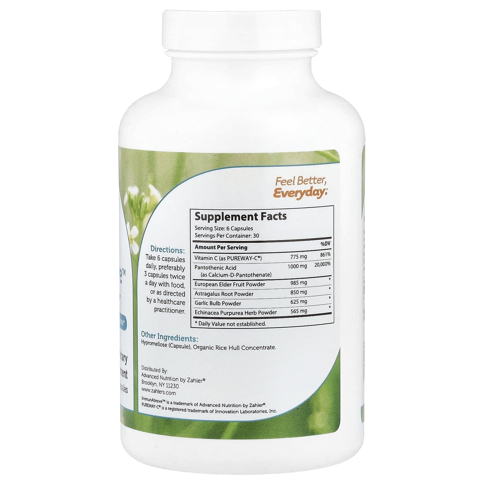 Zahler ImmunAbreve™, Complete Immune System Support, 180 Capsules
