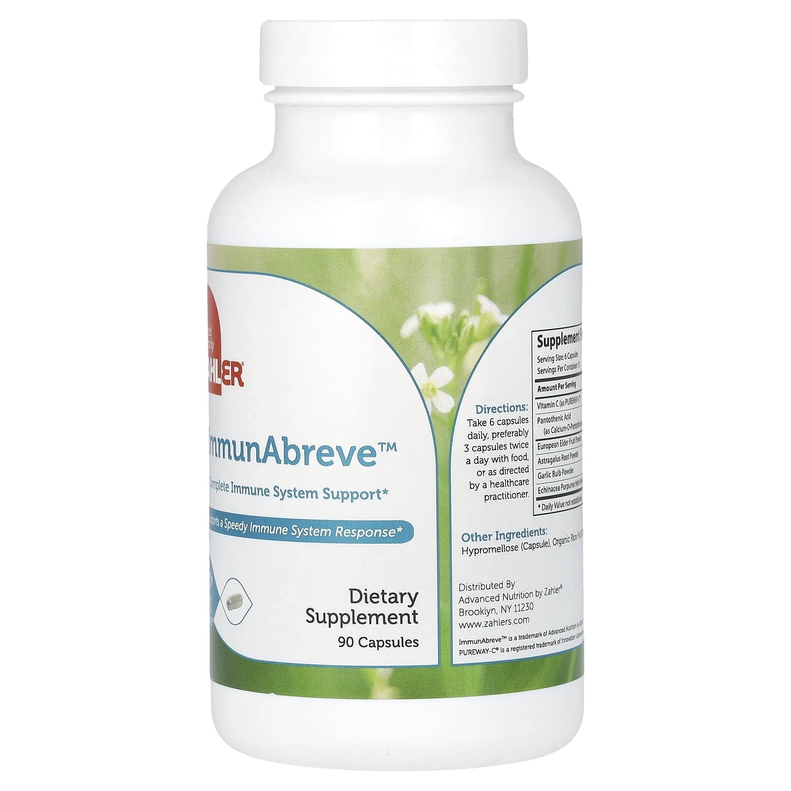 Zahler ImmunAbreve™, Complete Immune System Support, 180 Capsules