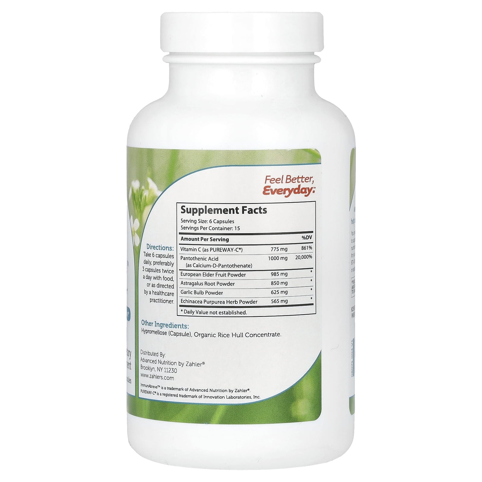 Zahler ImmunAbreve™, Complete Immune System Support, 180 Capsules