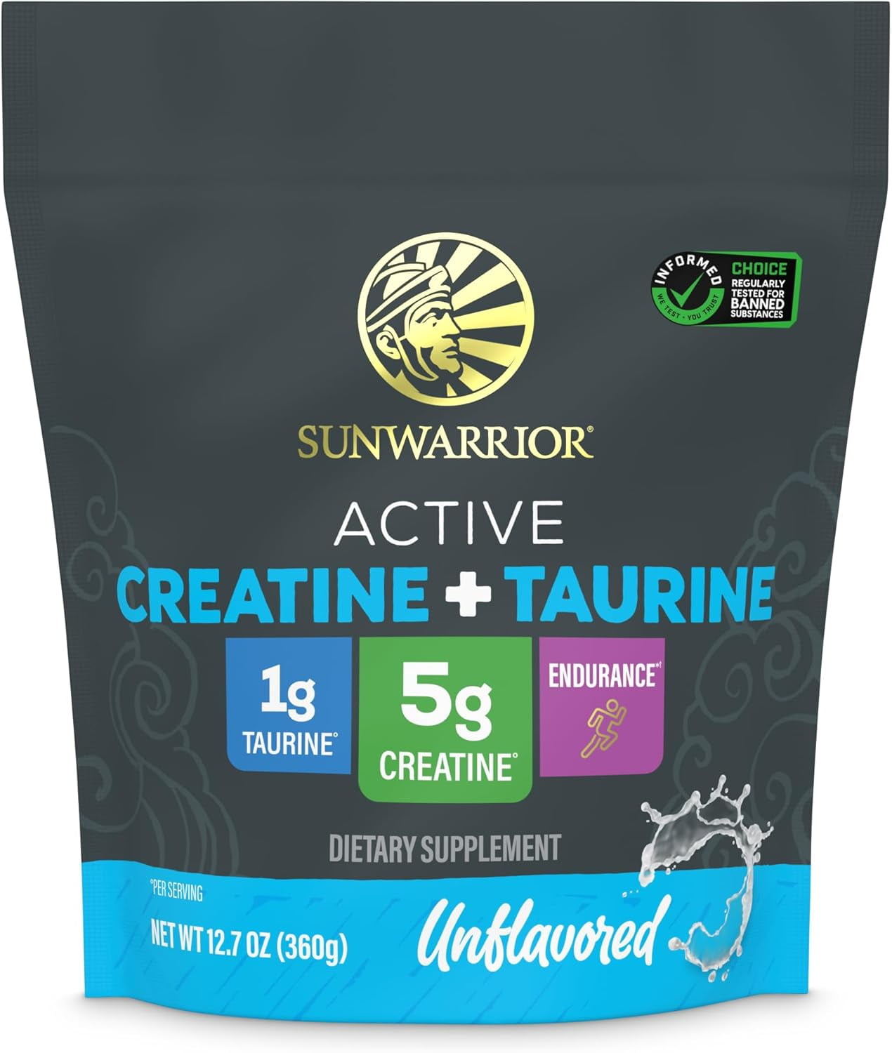 Sunwarrior US Active Creatine + Taurine | 60 Servings