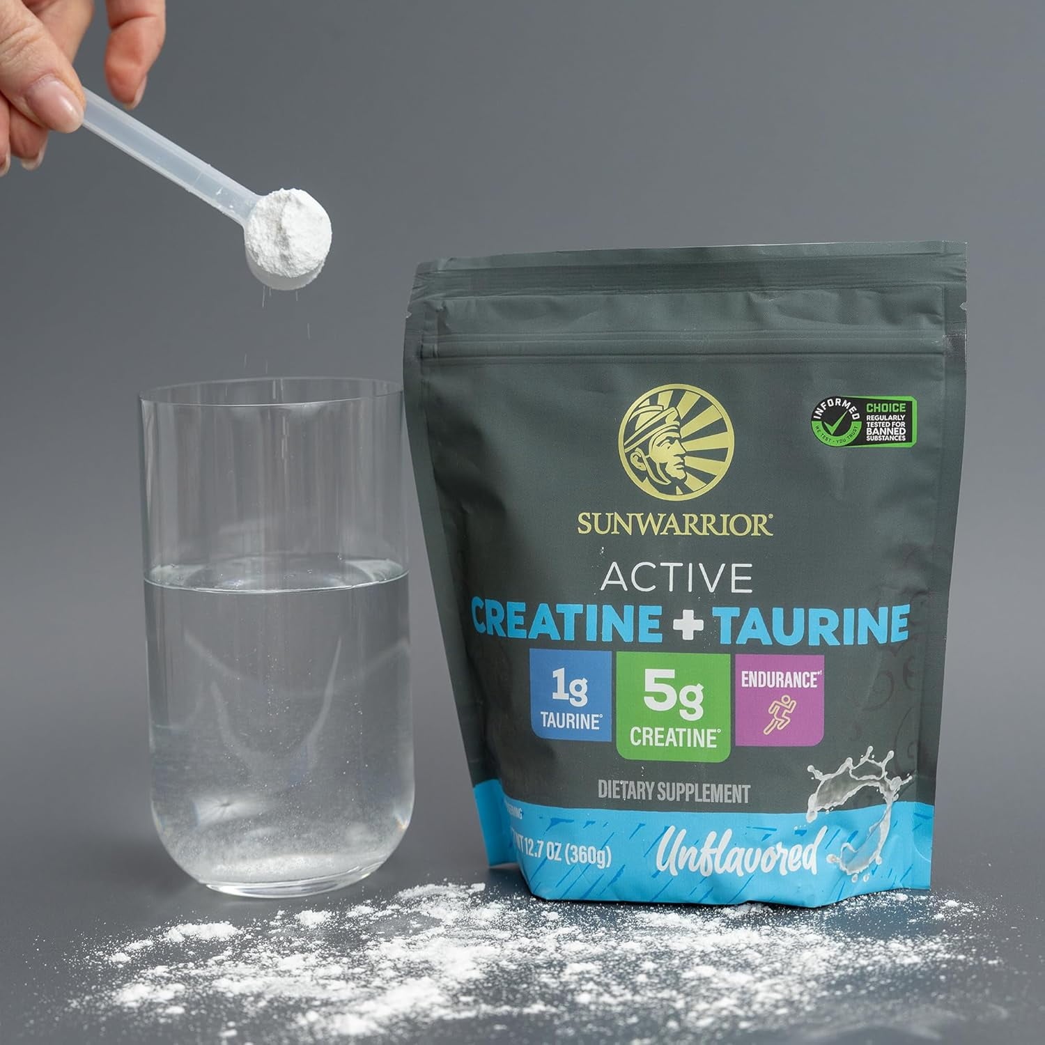 Sunwarrior US Active Creatine + Taurine | 60 Servings