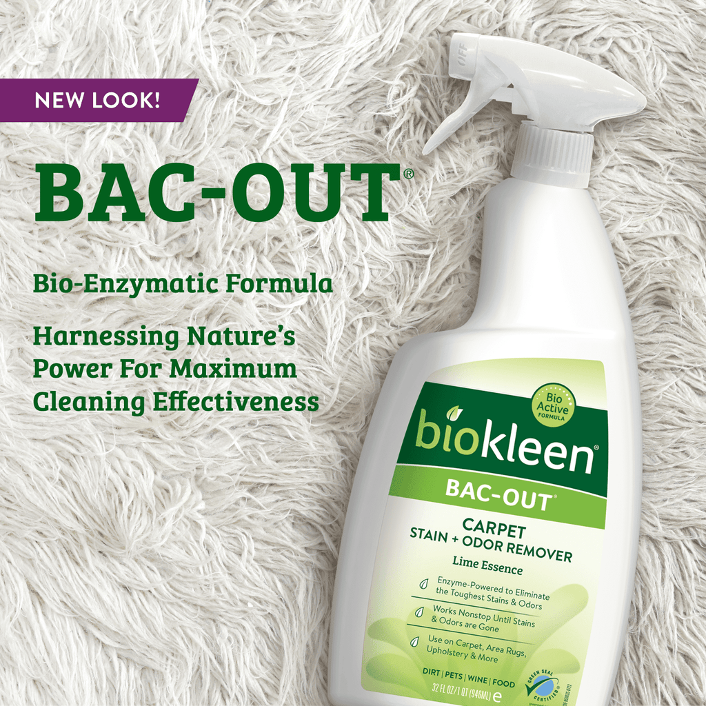 Biokleen Bac-Out Carpet Stain &amp; Odor Eliminator for Carpet, Area Rugs, Upholstery, Laundry Stain Removal and More - 2 Pack