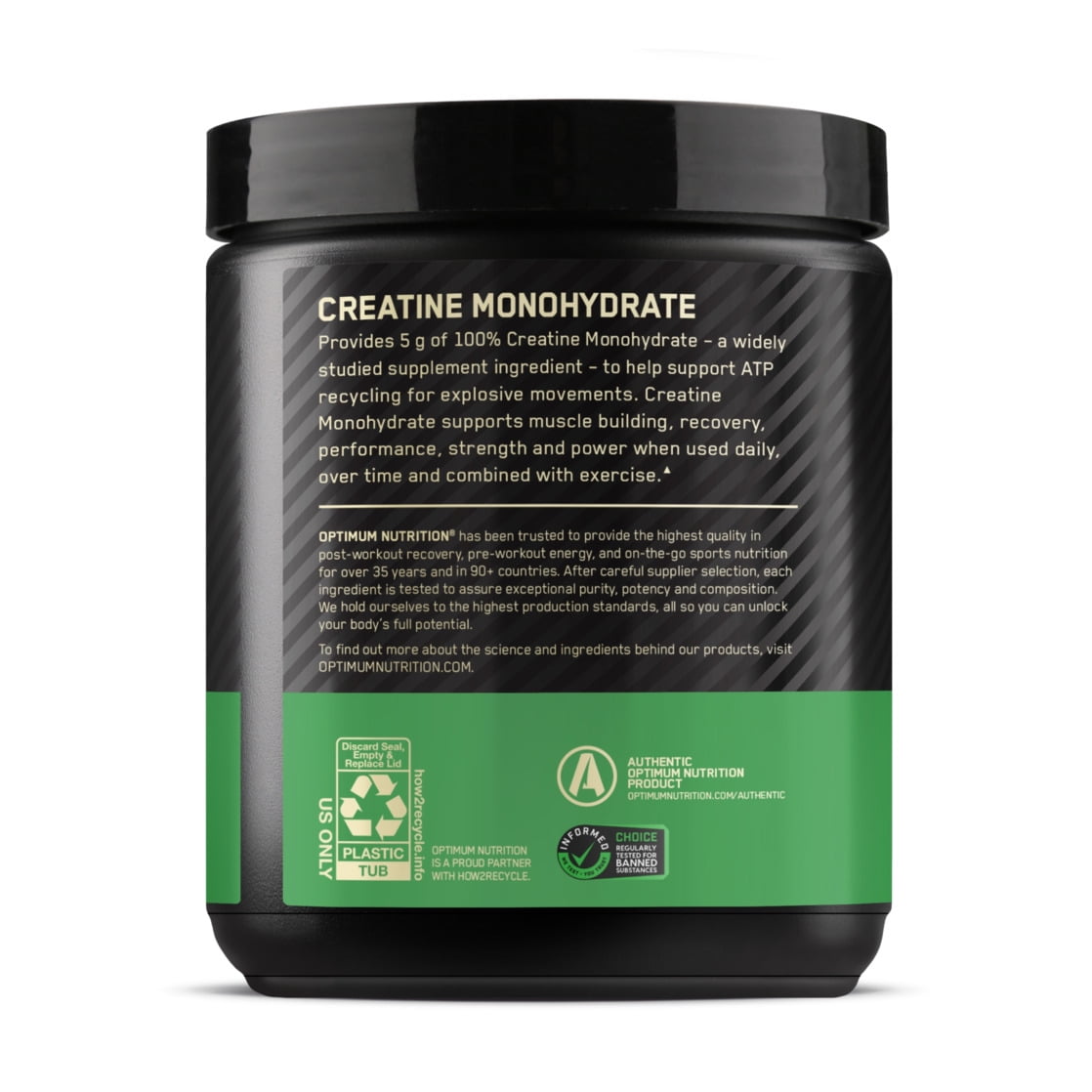 Optimum Nutrition Micronized Creatine Powder, Unflavored, 100 servings