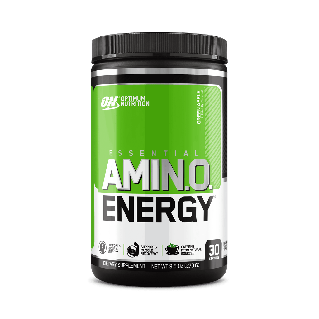 Optimum Nutrition Amino Energy Pre Workout Powder, Green Apple, 30 Servings