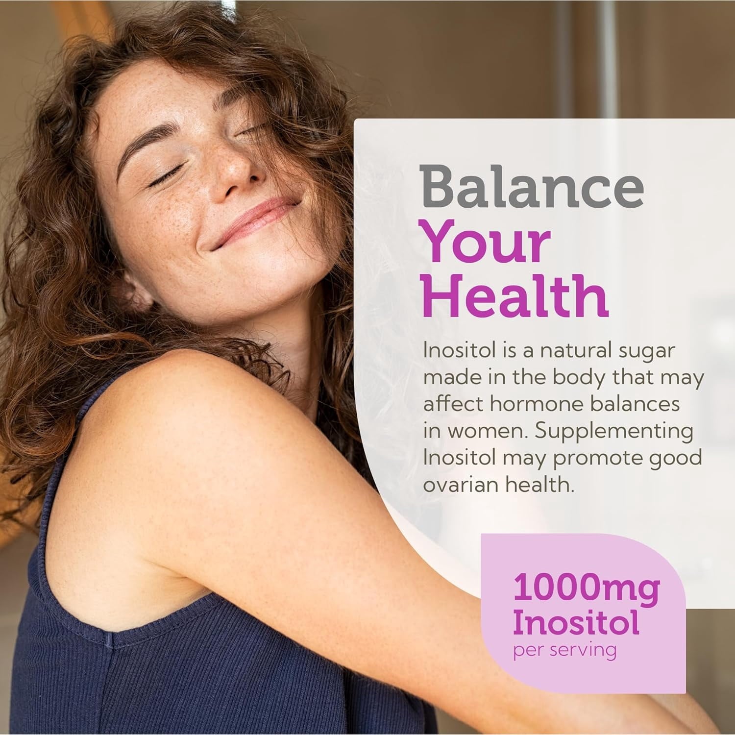 Zahler Inositol Supplement Capsules 1000mg - Mood &amp; Nervous System Support Supplements for Women - Hormone Balance &amp; Healthy Ovarian Function - Kosher, Gluten Free, Dairy Free - 120 Count